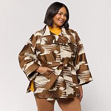 WynneCollection Brushstroke Jacquard Kabuki Jacket