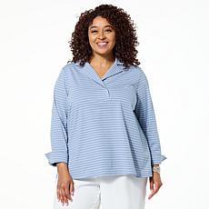 WynneCollection Cotton-Blend Buttoned Shirt