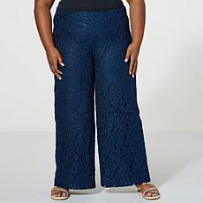 WynneCollection Occasion Lined Lace Pant