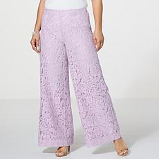 WynneCollection Occasion Lined Lace Pant