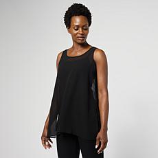 WynneLayers Chiffon Tank with Side Slits