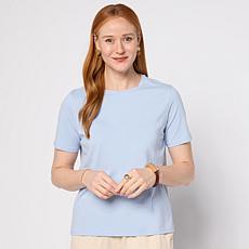 WynneLayers Cotton Spandex Crew Neck Tee