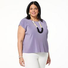WynneLayers Drop Shoulder Plisse Tank Top