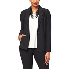 WynneLayers Luxe Crepe Belted Back Jacket