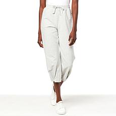 WynneLounge Pull-On Drawstring Fold-Hem Pant