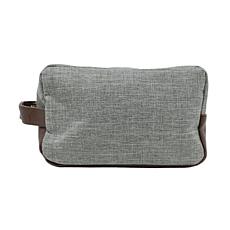 Youzey Men's Faux Leather Trim Dopp Kit