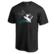 Men's Fanatics Black San Jose Sharks Gradient Logo T-Shirt