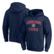 Men's Fanatics Navy Chicago Cubs Heart & Soul Fitted Pullover Hoodie