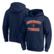 Men's Fanatics Navy Detroit Tigers Heart & Soul Fitted Pullover Hoodie