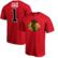 Men's Fanatics Red Chicago Blackhawks #1 Dad T-Shirt