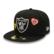 Men's New Era Black Las Vegas Raiders Chain Stitch Heart 59FIFTY Fi...