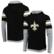 Men's New Era Black New Orleans Saints Long Sleeve Hoodie T-Shirt