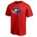 Men's Red Columbus Blue Jackets Team Primary Logo T-Shirt
