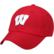 Men's Top of the World Red Wisconsin Badgers Primary Logo Staple Ad...