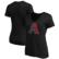 Women's Black Arizona Diamondbacks Secondary Color Primary Logo T-S...