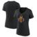 Women's Fanatics Black Calgary Flames Alternate Logo V-Neck T-Shirt