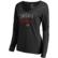 Women's Fanatics Black Chicago Blackhawks Graceful Long Sleeve V-Ne...