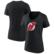 Women's Fanatics Black New Jersey Devils Team Primary Logo V-Neck T...