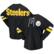 Women's Fanatics Black Pittsburgh Steelers Spirit Jersey Lace-Up V-...