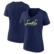 Women's Fanatics College Navy Seattle Seahawks Shine Time V-Neck T-...
