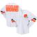 Women's Fanatics White Cleveland Browns Spirit Jersey Lace-Up V-Nec...