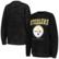 Women's G-III 4Her by Carl Banks Black Pittsburgh Steelers Comfy Co...