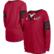 Women's New Era Cardinal Arizona Cardinals Lace-Up Notch Neck Long ...