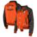 Women's New Era Orange Cleveland Browns Coaches Raglan Full-Snap Ja...