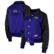 Women's New Era Purple Baltimore Ravens Coaches Raglan Full-Snap Ja...