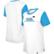 Women's New Era  White/Blue Carolina Panthers Third Down Colorblock...