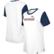 Women's New Era  White/Navy Denver Broncos Third Down Colorblock T-...