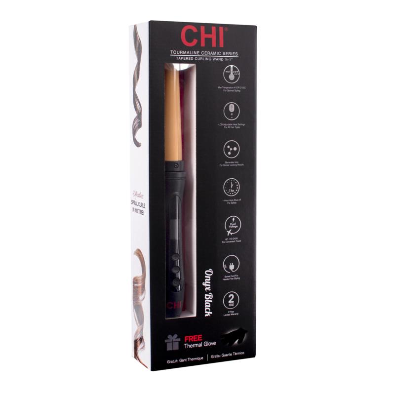 chi tourmaline ceramic curling wand