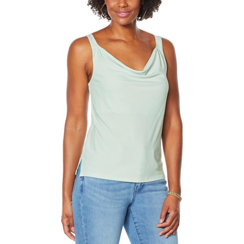 Colleen Lopez Crepe Cowl-Neck Cami