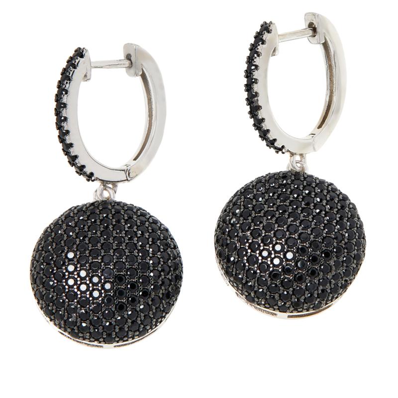 black spinel earrings