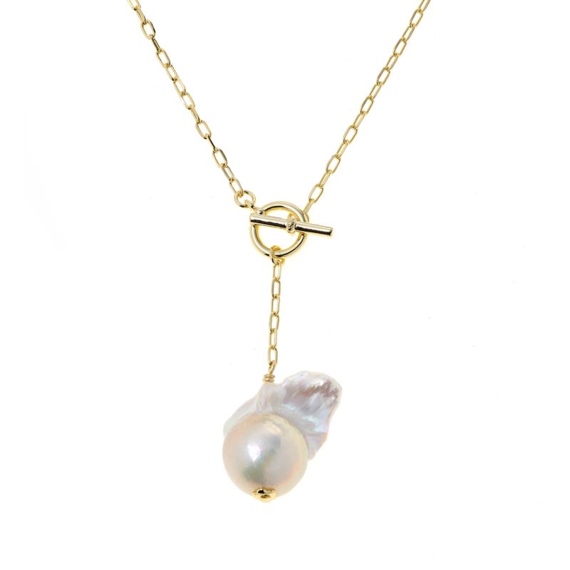 Connie Craig Carroll Jewelry Caroline Baroque Toggle Necklace