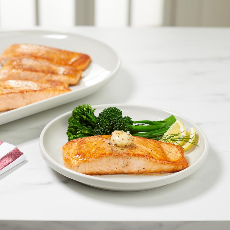 Curtis Stone 12 Pack 6 Oz Skinless Salmon Fillets With Butter 10086802 Hsn