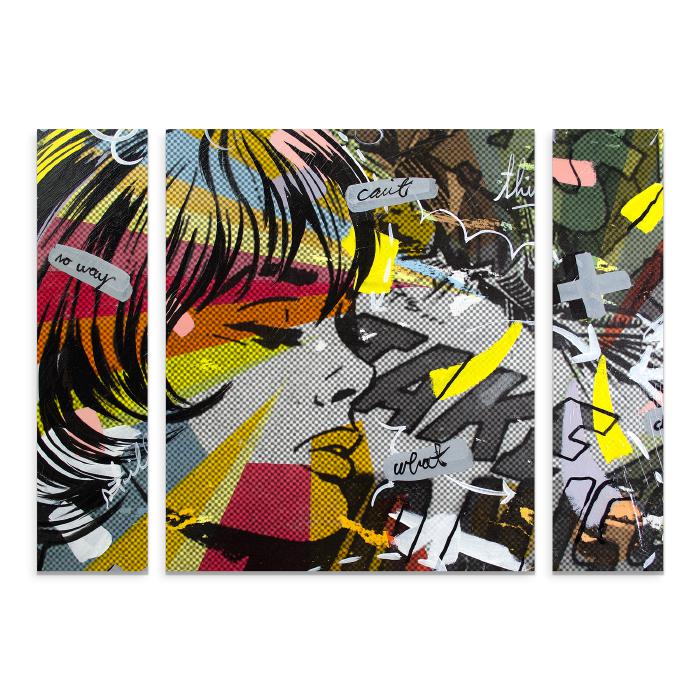 Dan Monteavaro "Take Away" Multi-Panel Art - 24" x 32"