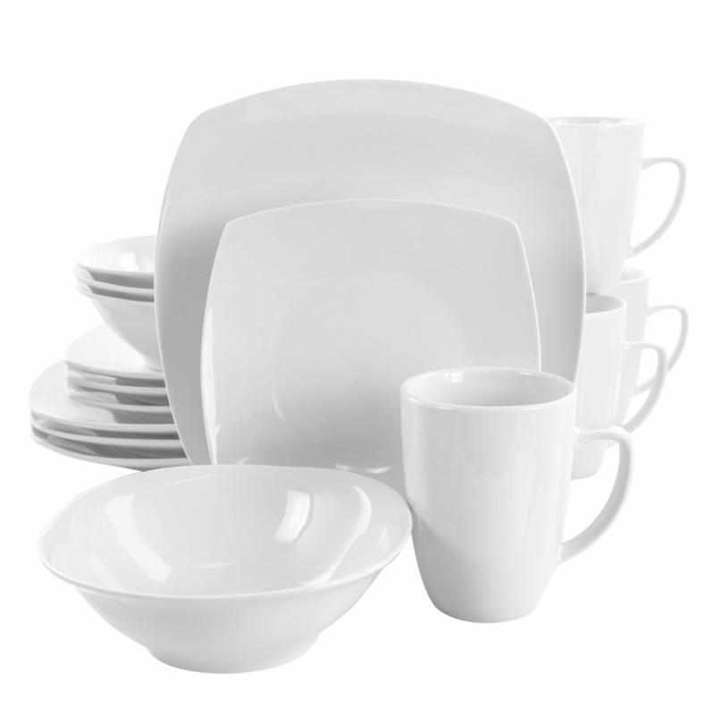 square white dinnerware sets