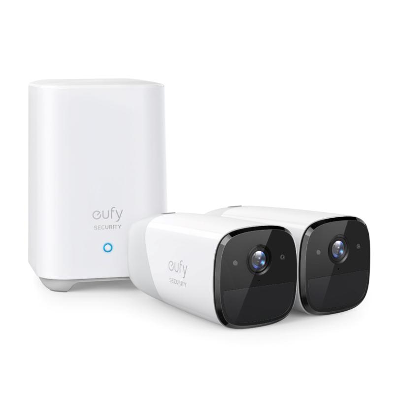 EufyCam 2 Pro 2K 2Camera Security System with HomeBase 2 9926317 HSN