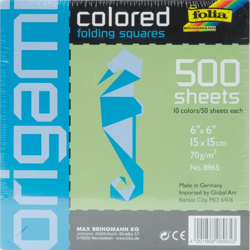 Folia Origami Paper 6X6 500 pack   Assorted   6645275