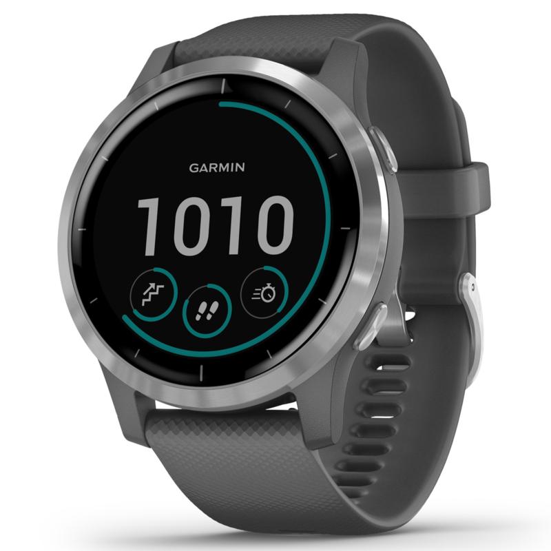 Garmin Vivoactive 4 GPS Smartwatch in Silver and Gray