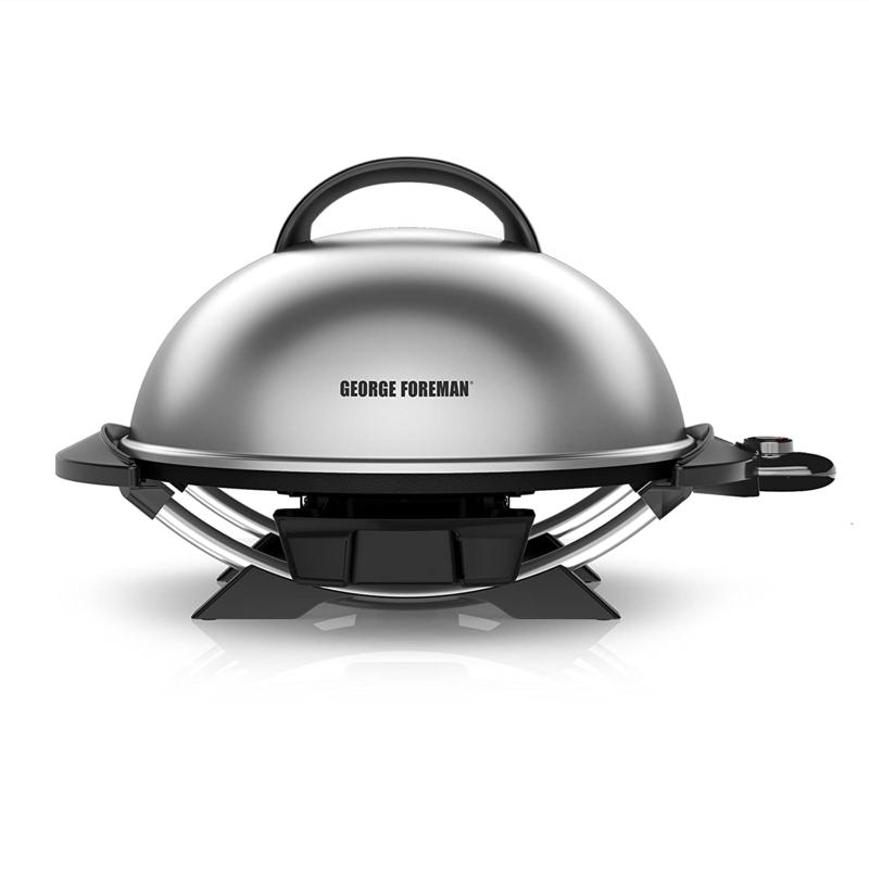 George Foreman Indoor/Outdoor Domed 15+ Electric Grill - Silver