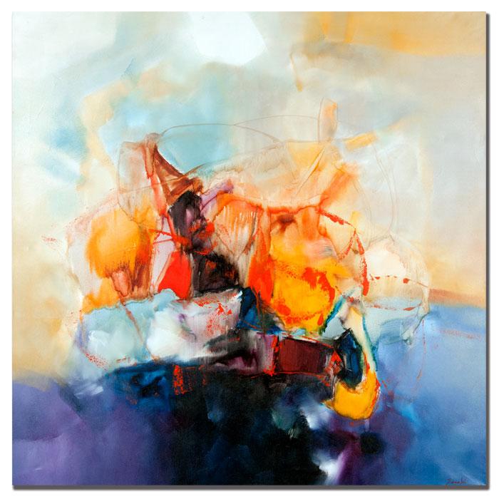 Zavaleta 'Abstract III' Canvas Art Print   35" x 35"