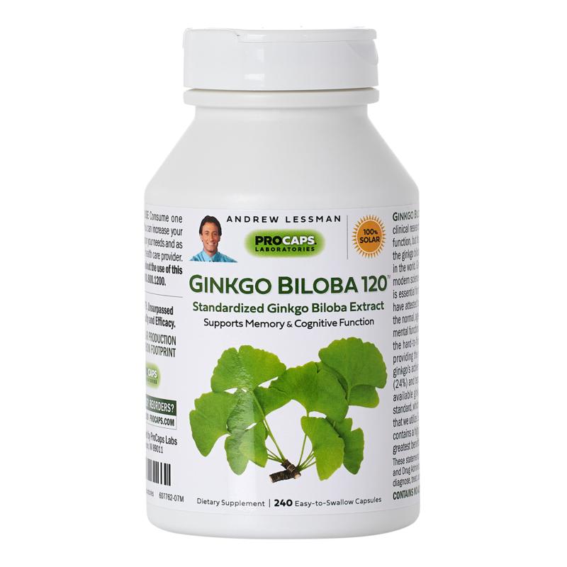 Ginkgo Biloba-120 - 240 Capsules
