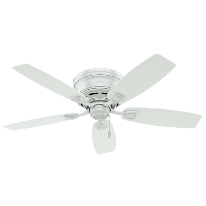 Hunter 48 Sea Wind Outdoor Low Profile Ceiling Fan White 9592996 Hsn