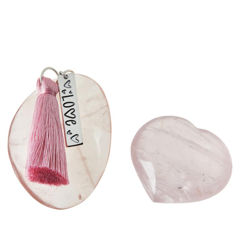 Jay King Rose Quartz 2-Stone Specimen Set