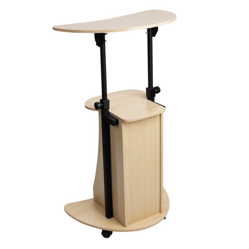 Adjustable Mind Reader Sit and Stand Laptop Cart Black Lap Desk Adjustable Mind Reader Sit and Stand Laptop Cart Black Lap Desk
