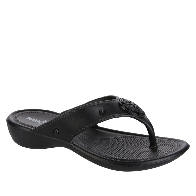 Minnetonka Painted Poppy Thong Sandal