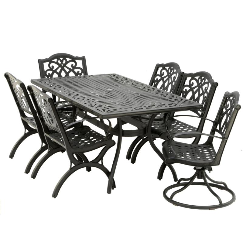National Outdoor Living Leeds Collection 7piece All Weather Dining Set 20485156 Hsn National Outdoor Living Leeds, Hsn Outdoor Furniture