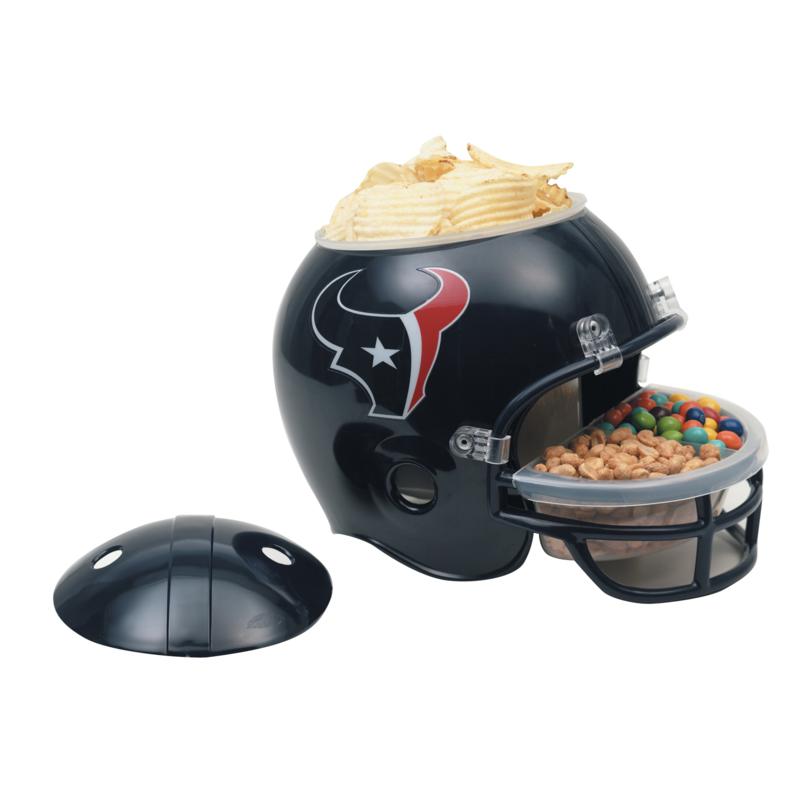 Officially Licensed NFL Plastic Snack Helmet Houston Texans 6902918